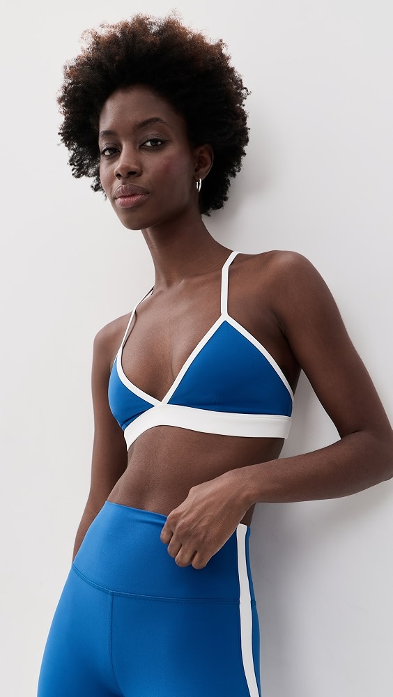 Sage Rigor Bra - Classic Blue/white
