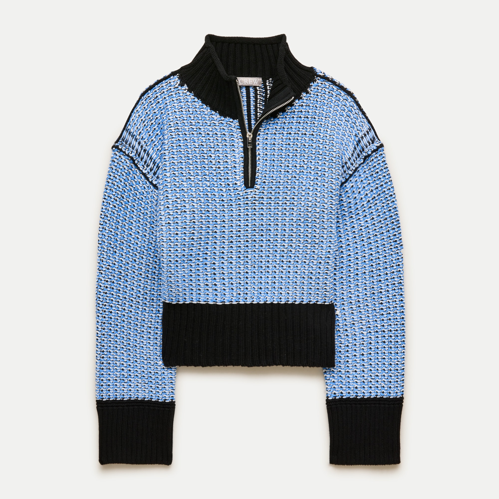 Tiny Rollneck&trade; in Colorblock Tweed Stitch