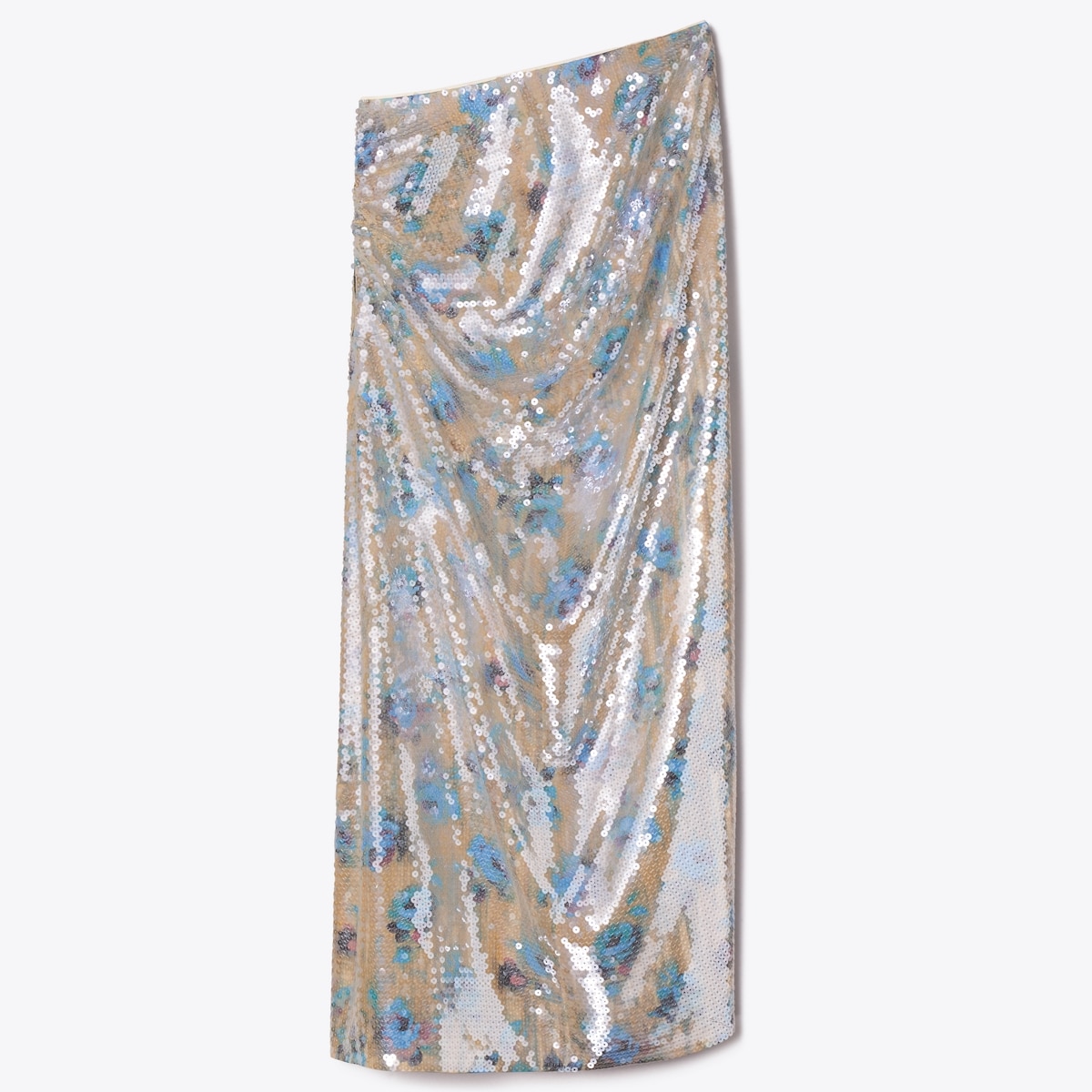 Sequin Skirt in Ivory, Size 4