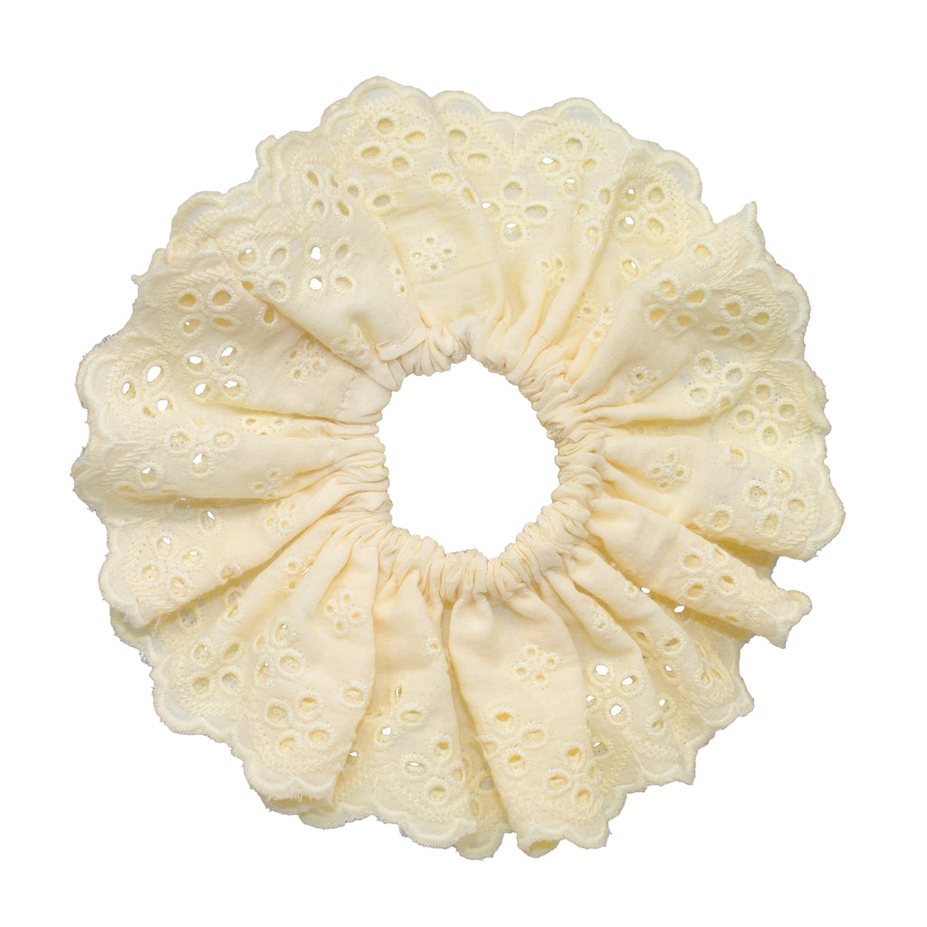 Eyelet Scrunchie in Daylily