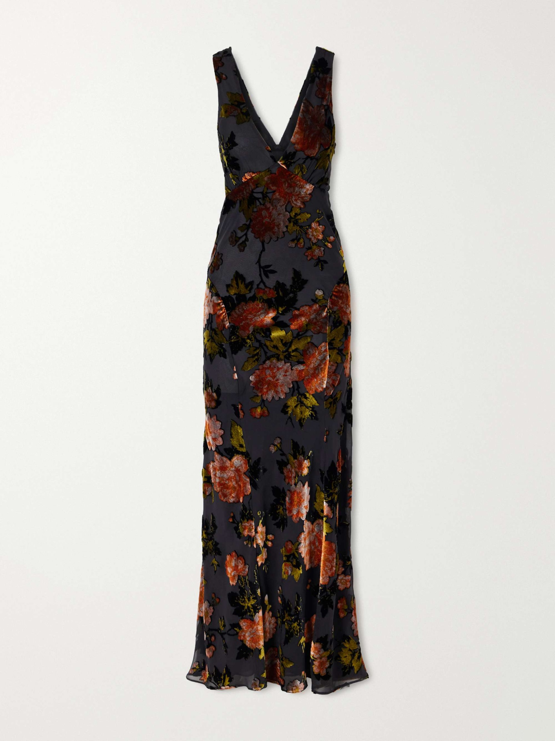 Velvet Devor&eacute; Maxi Dress