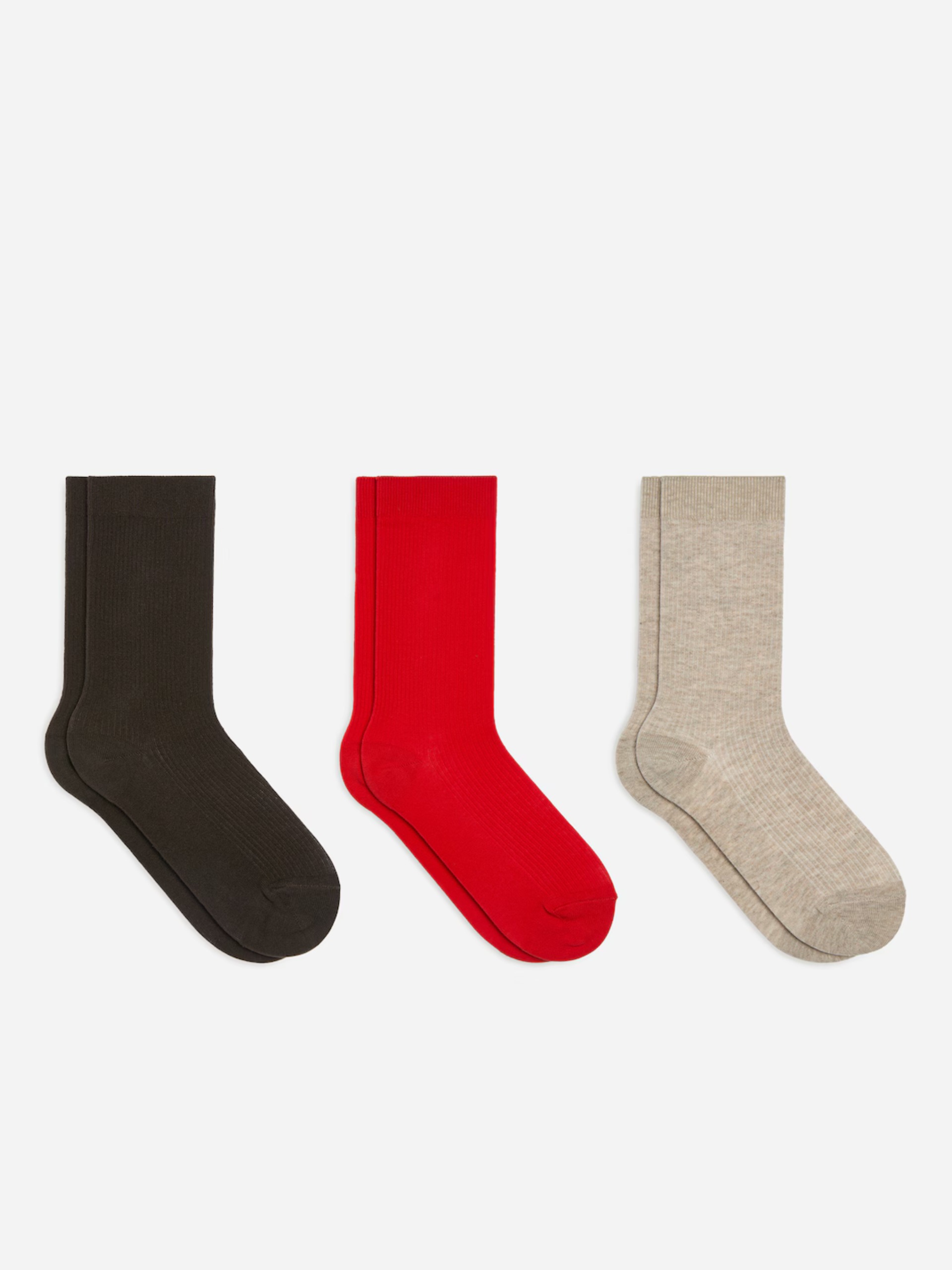 ARKET, Cotton Rib Socks Set of 3
