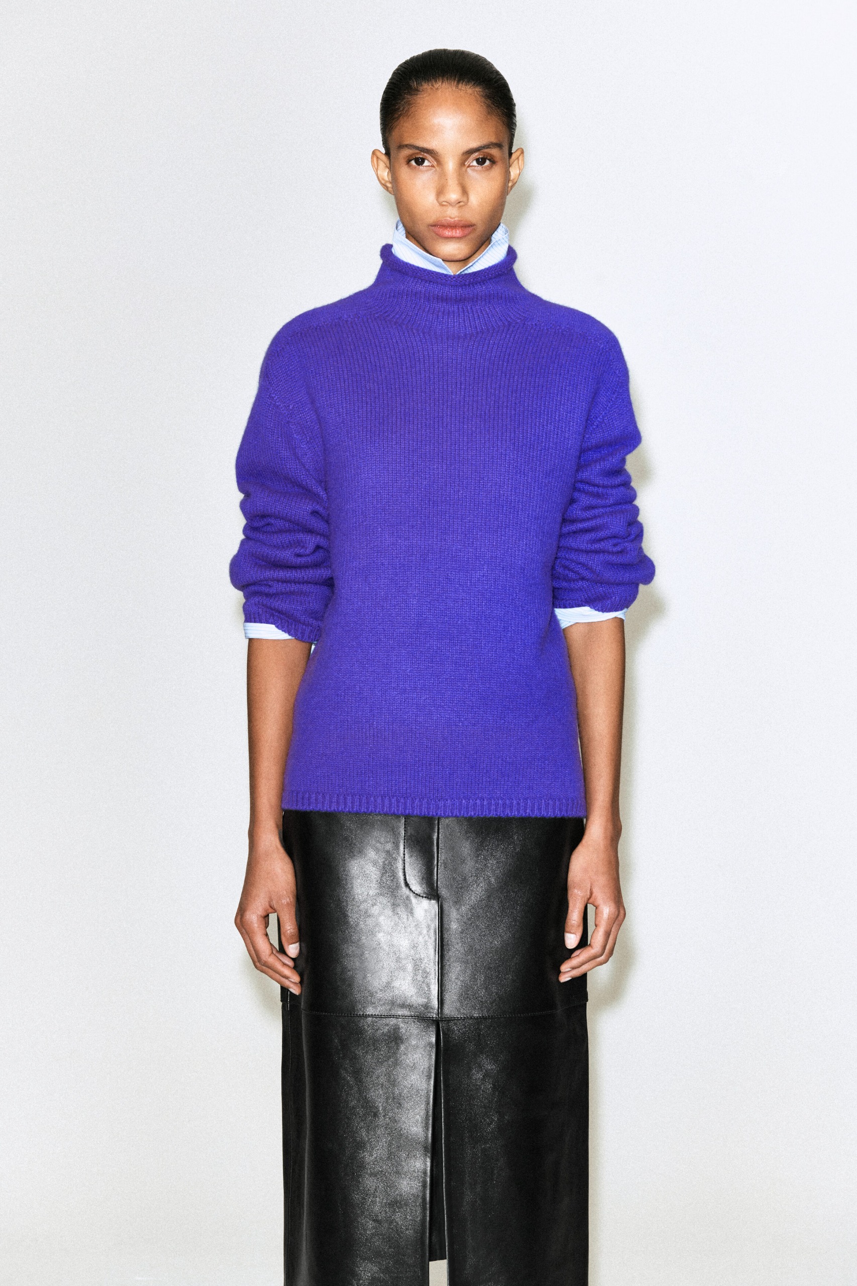 Cashmere Funnel-Neck Jumper