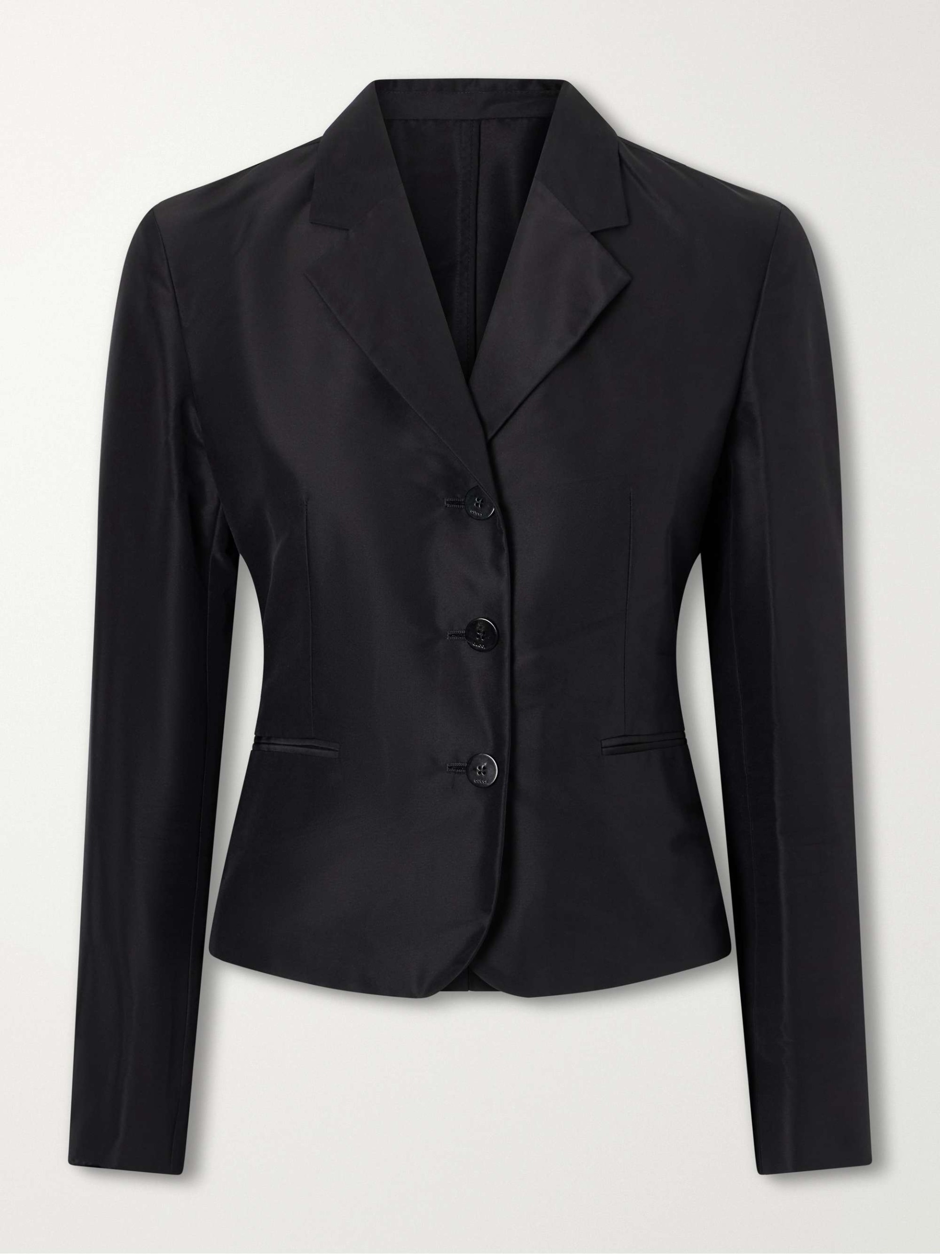 Silk-Faille Blazer