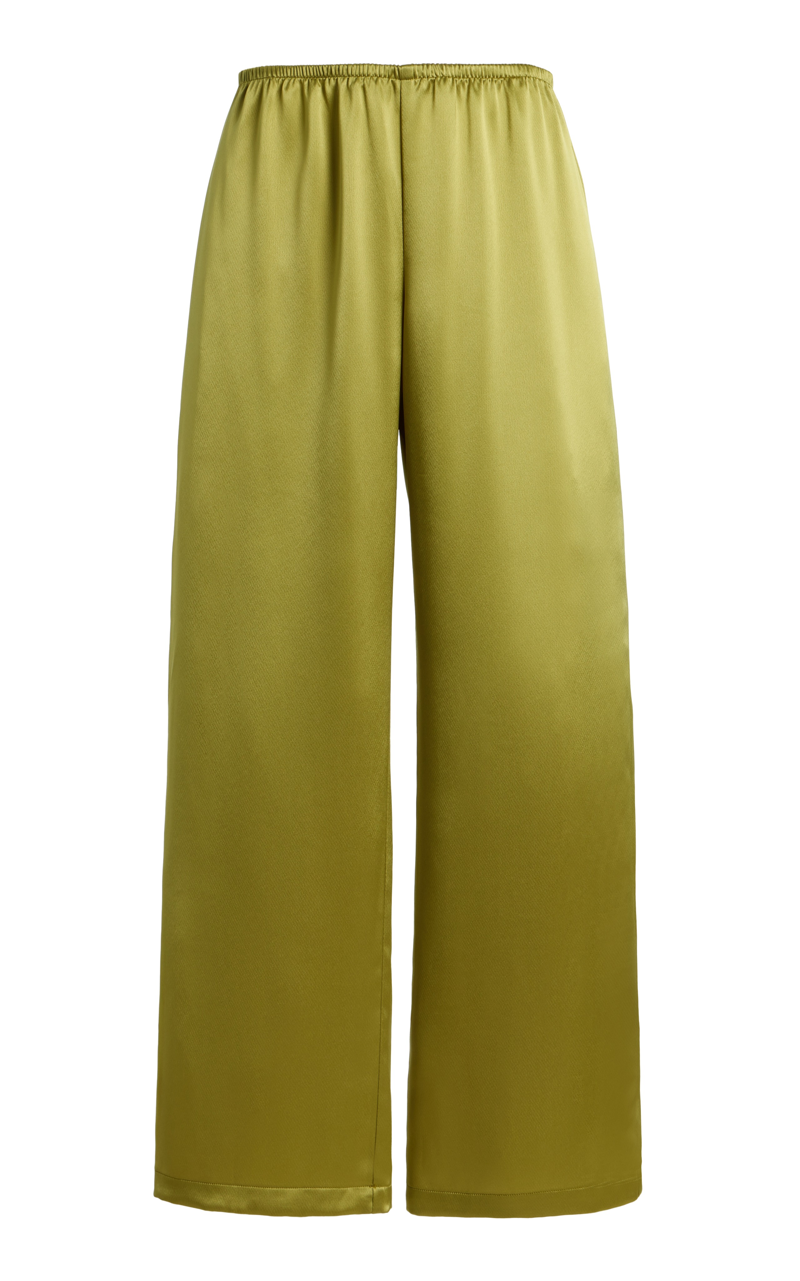 Barb Satin Wide-Leg Pants