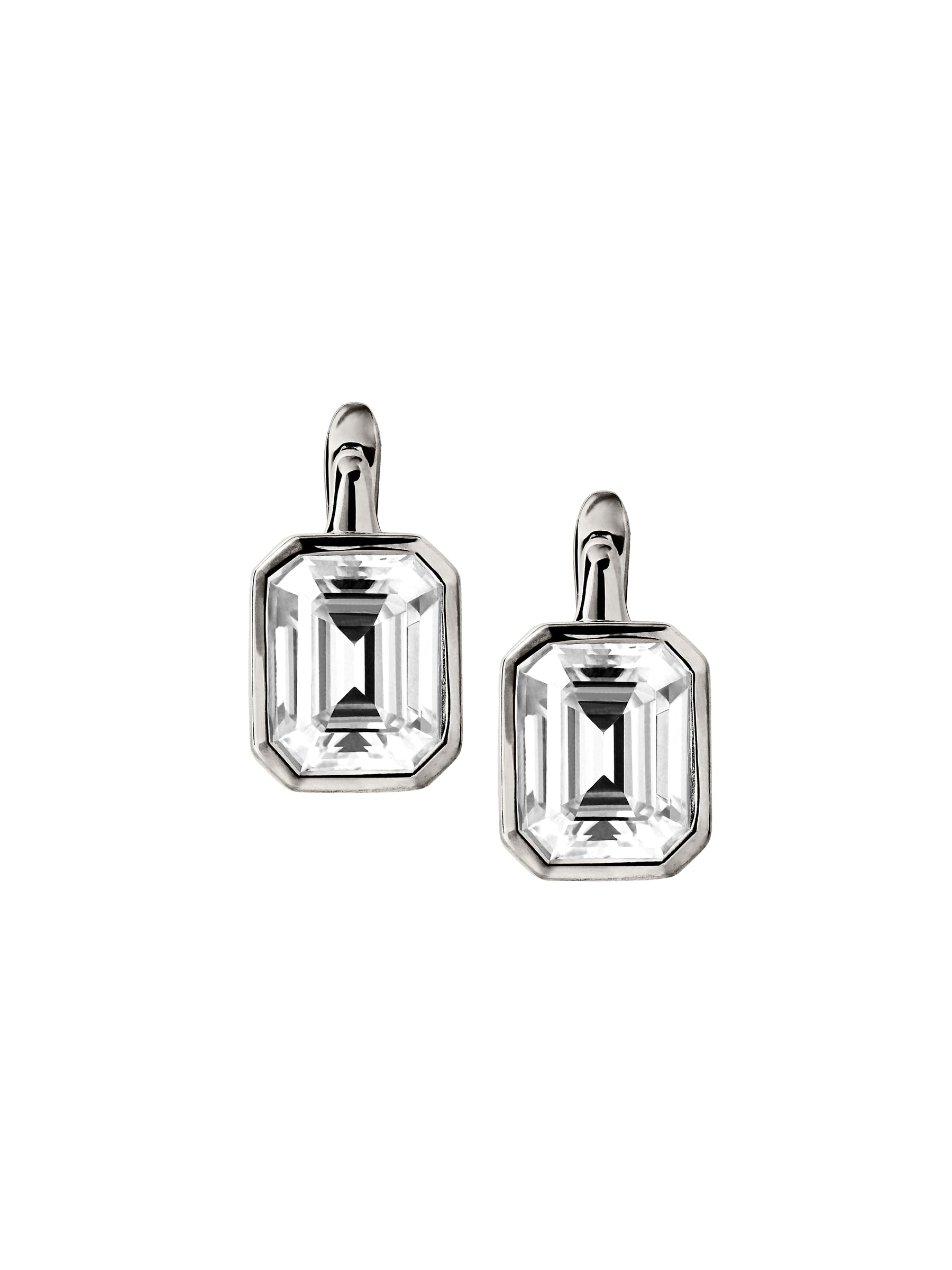 Odette Earrings in Moissanite, Sterling Silver