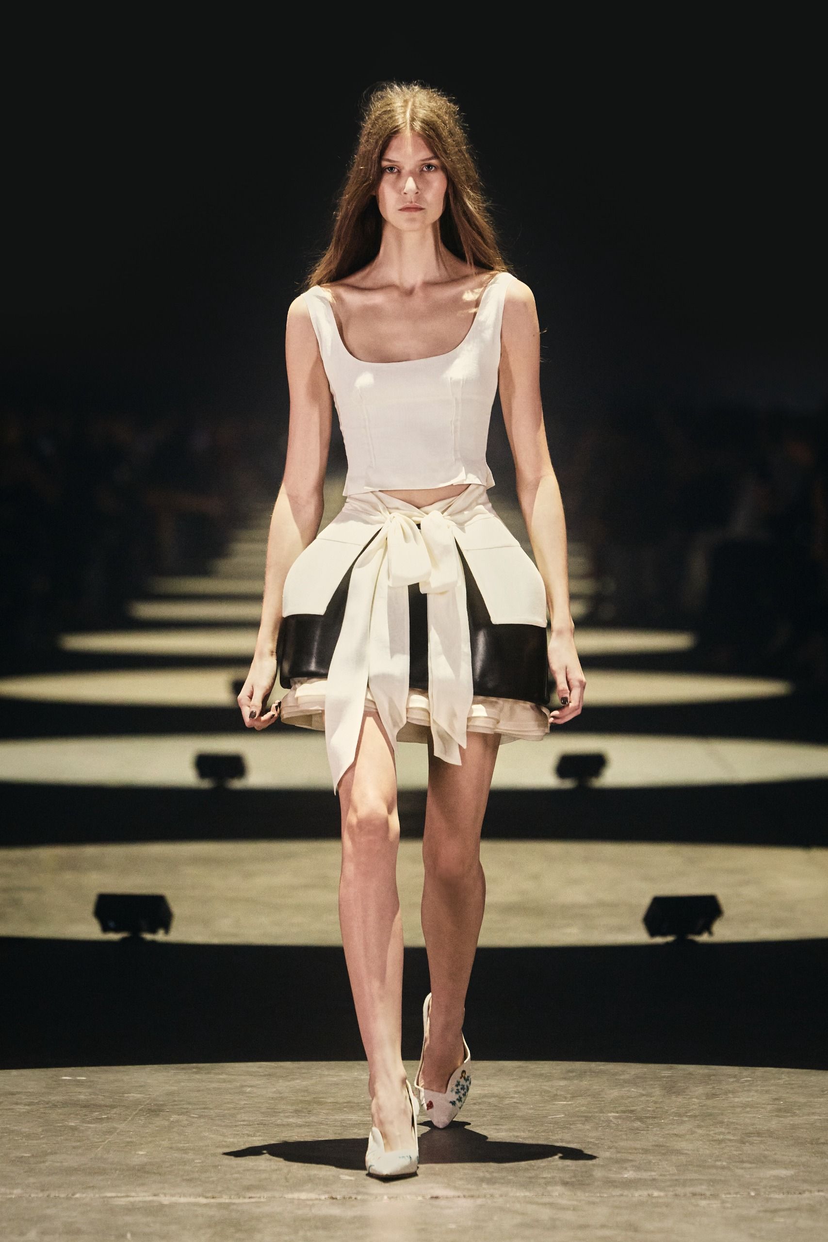 Khaite S/S 27 runway, trapeze skirt trend