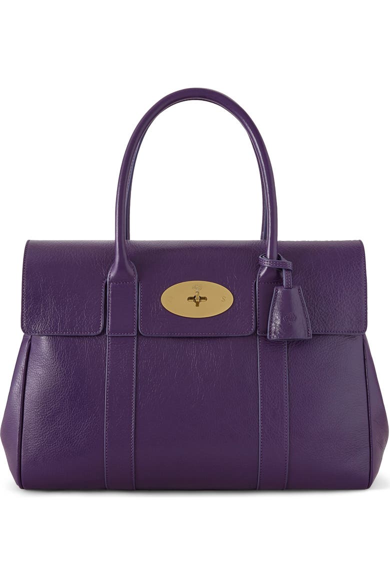 Bayswater High Shine Leather Satchel
