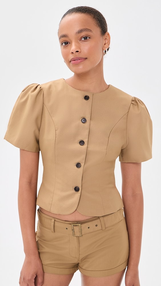 Femme Blouse - Camel