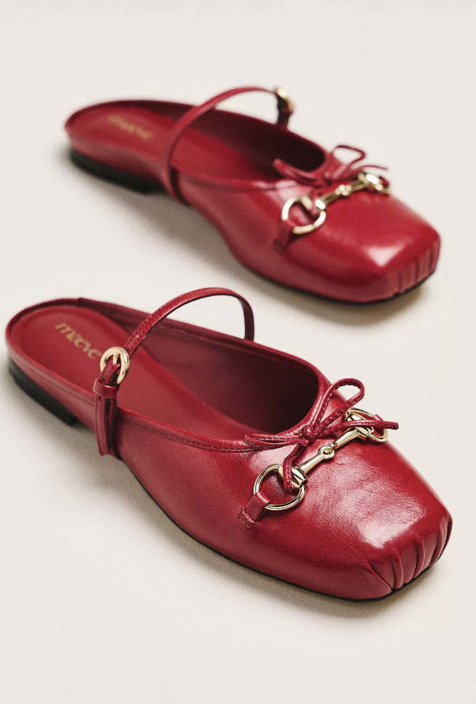 Anthropologie, Maeve Leather Horsebit Mules