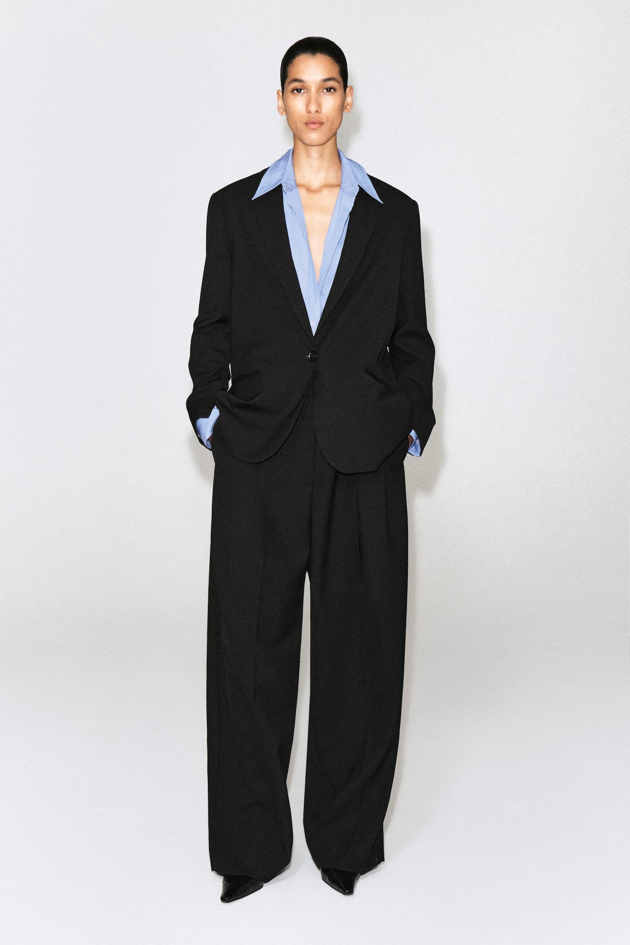COS, Relaxed Twill Wide-Leg Trousers