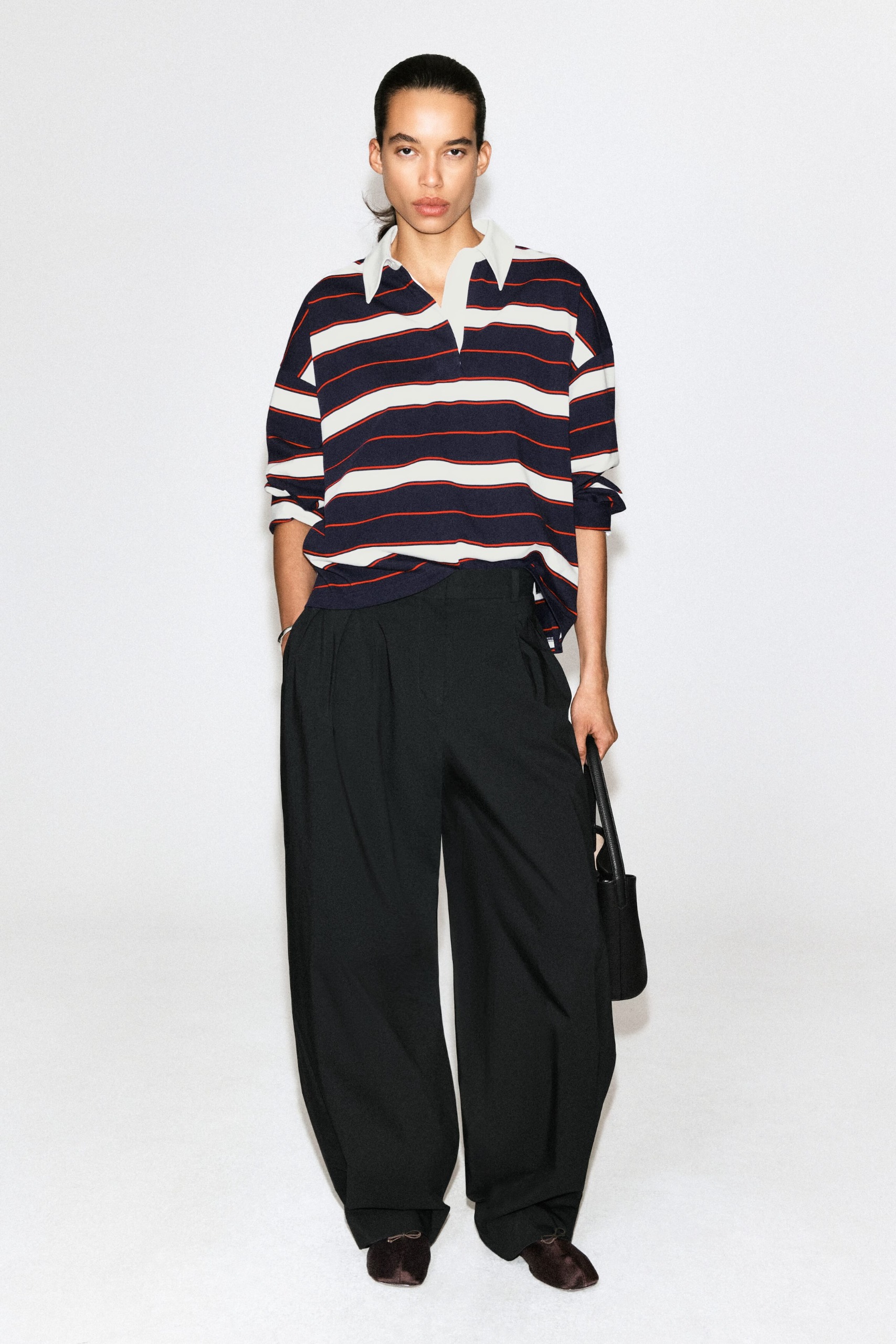 cos, Striped Cotton Rugby Shirt