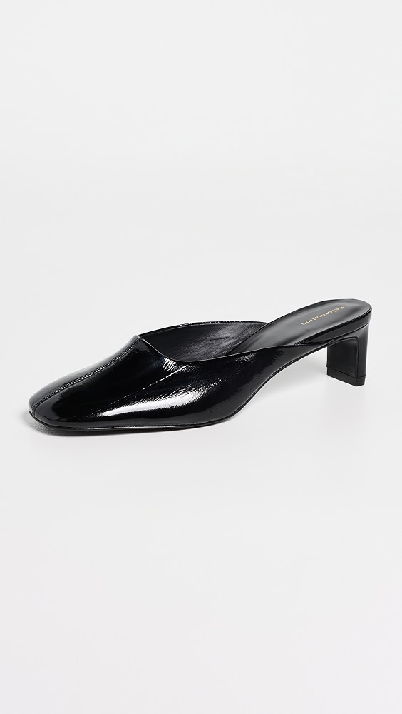Inez Heeled Mules - Black Eel