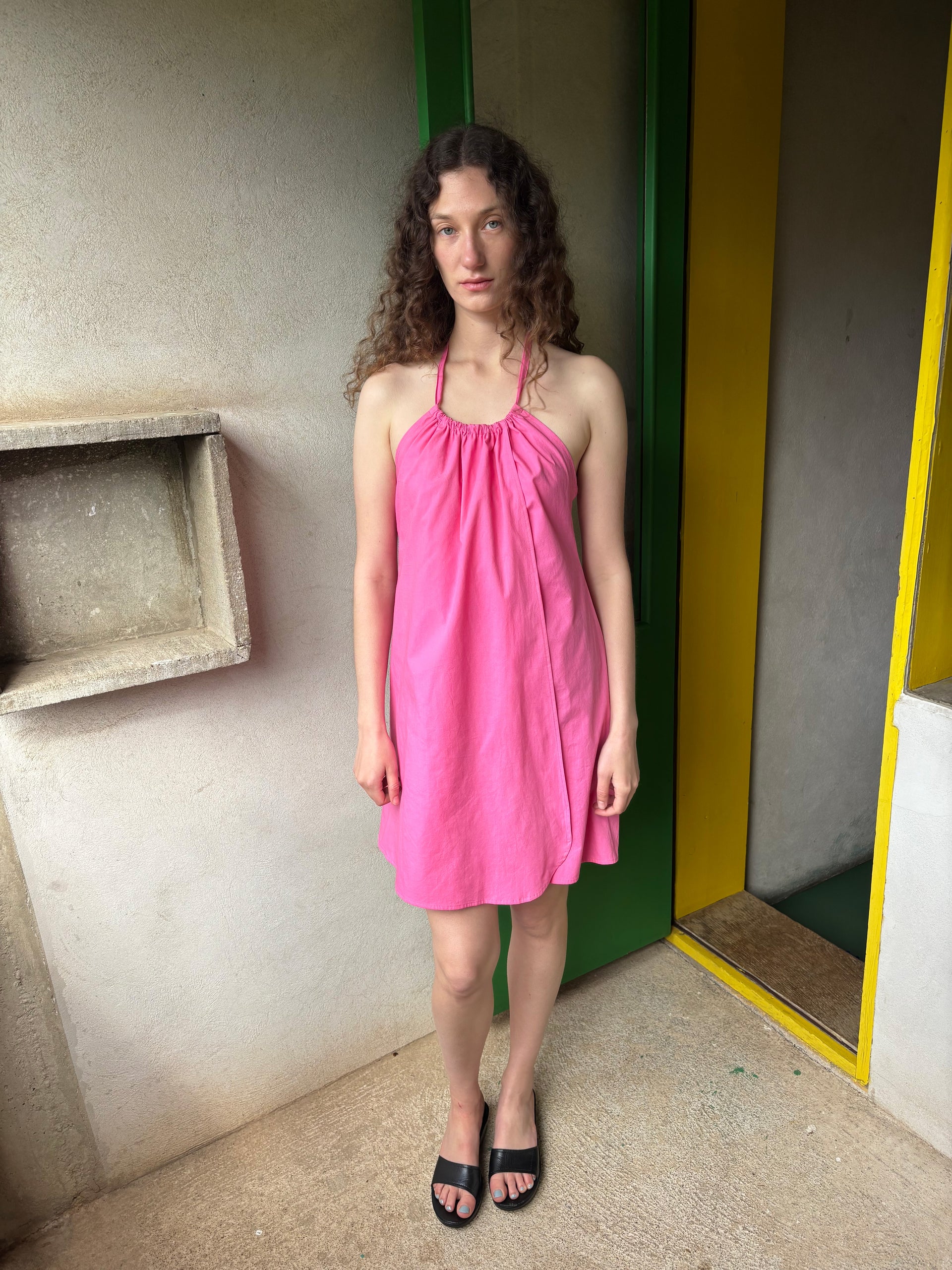 Halter Dress - Pink - Xs