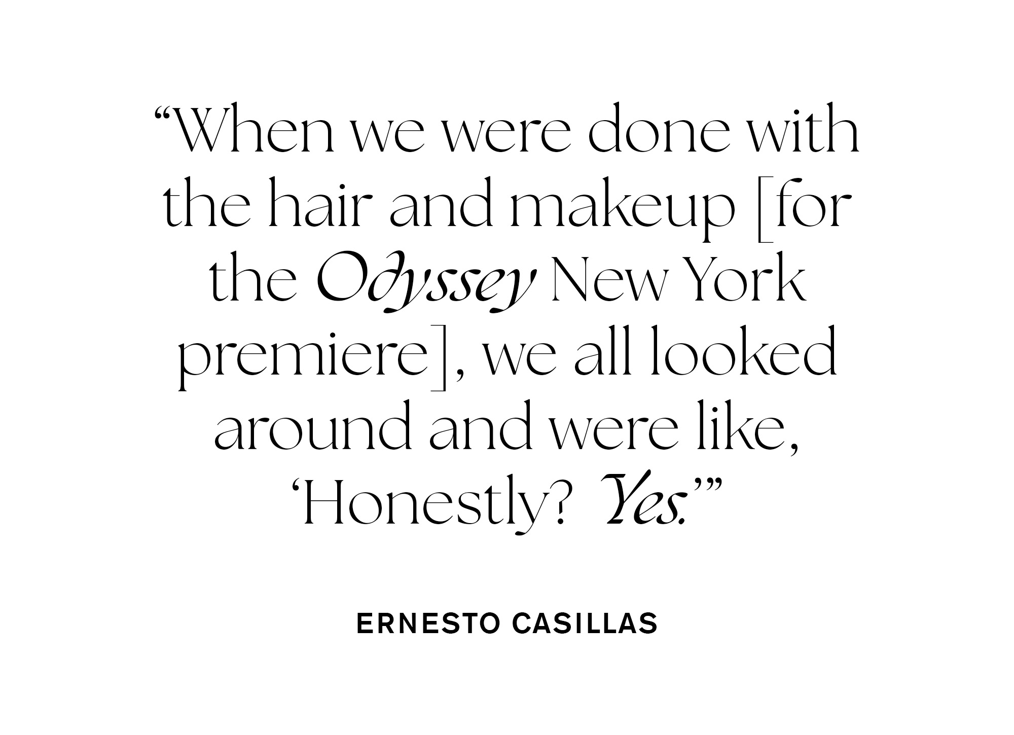 Pull quote from Ernesto Casillas