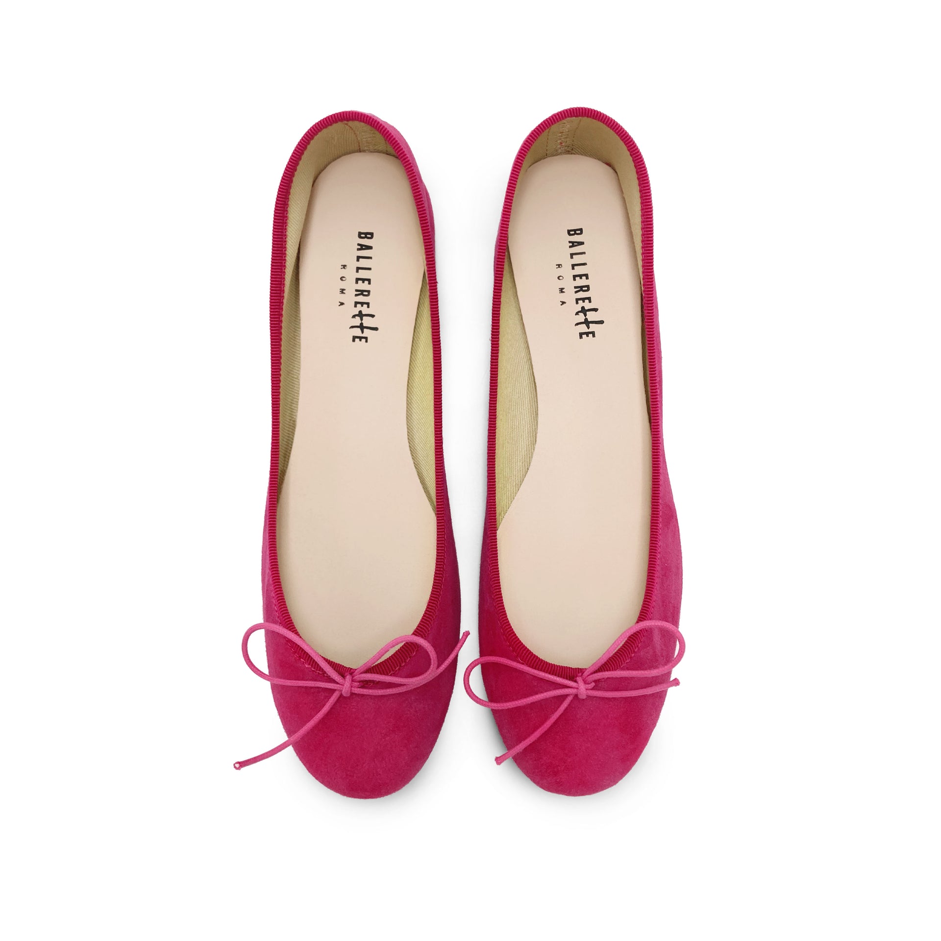 Plum Suede Ballet Flats - 35