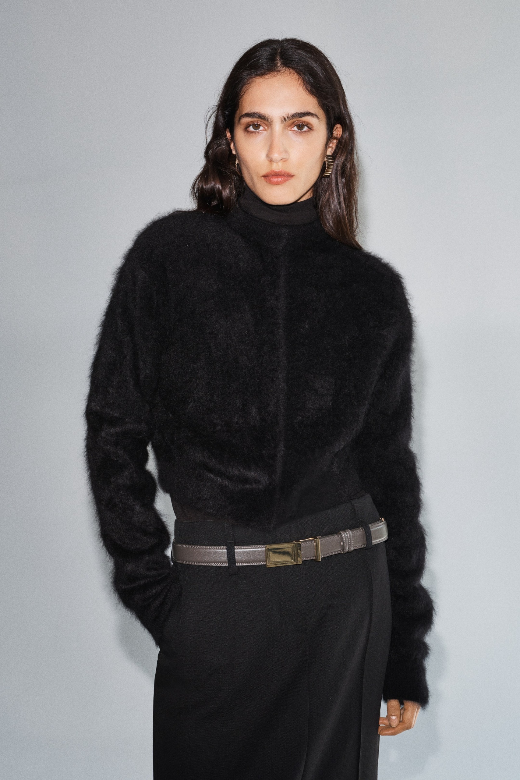 Brushed Cashmere Cardigan