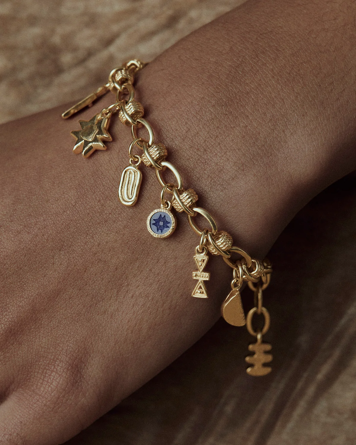 Lucy Folk, Charged Curio Charm Bracelet