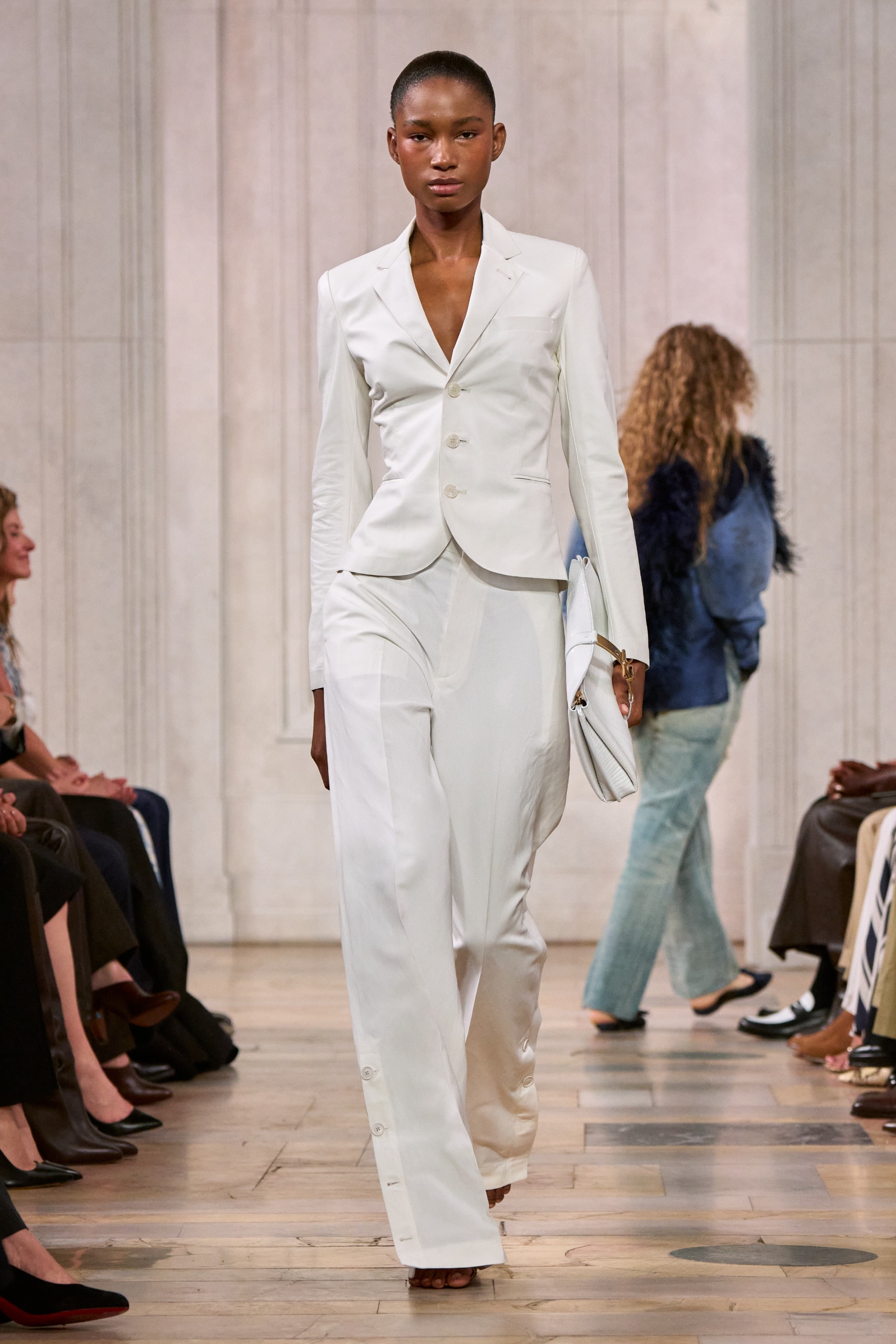 Ralph Lauren spring 2027 runway white suit