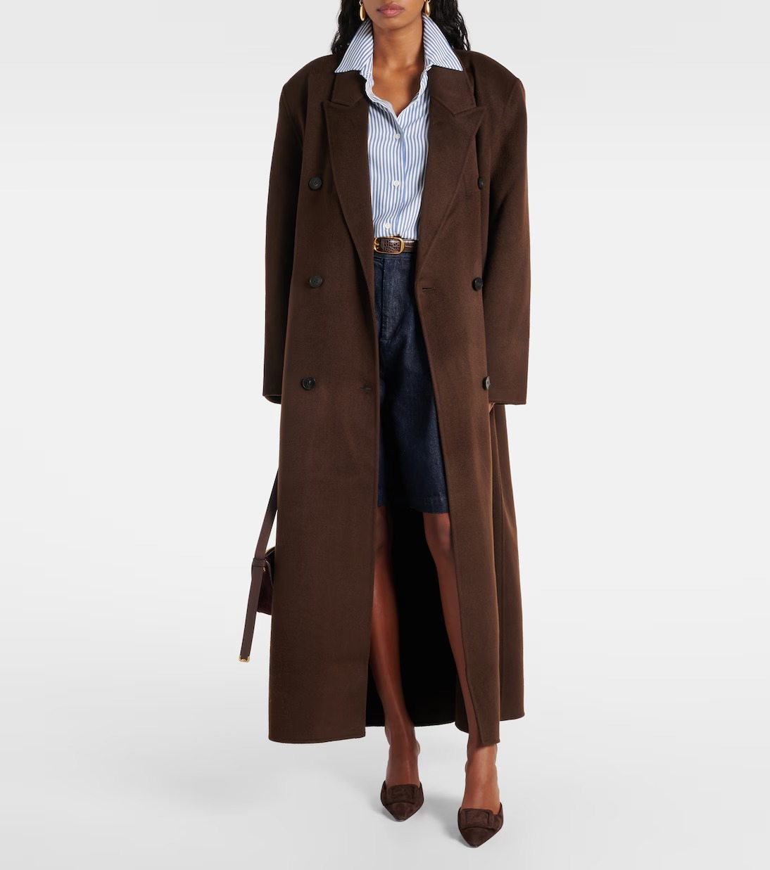 The Frankie Shop , Gaia double-breasted wool-blend coat