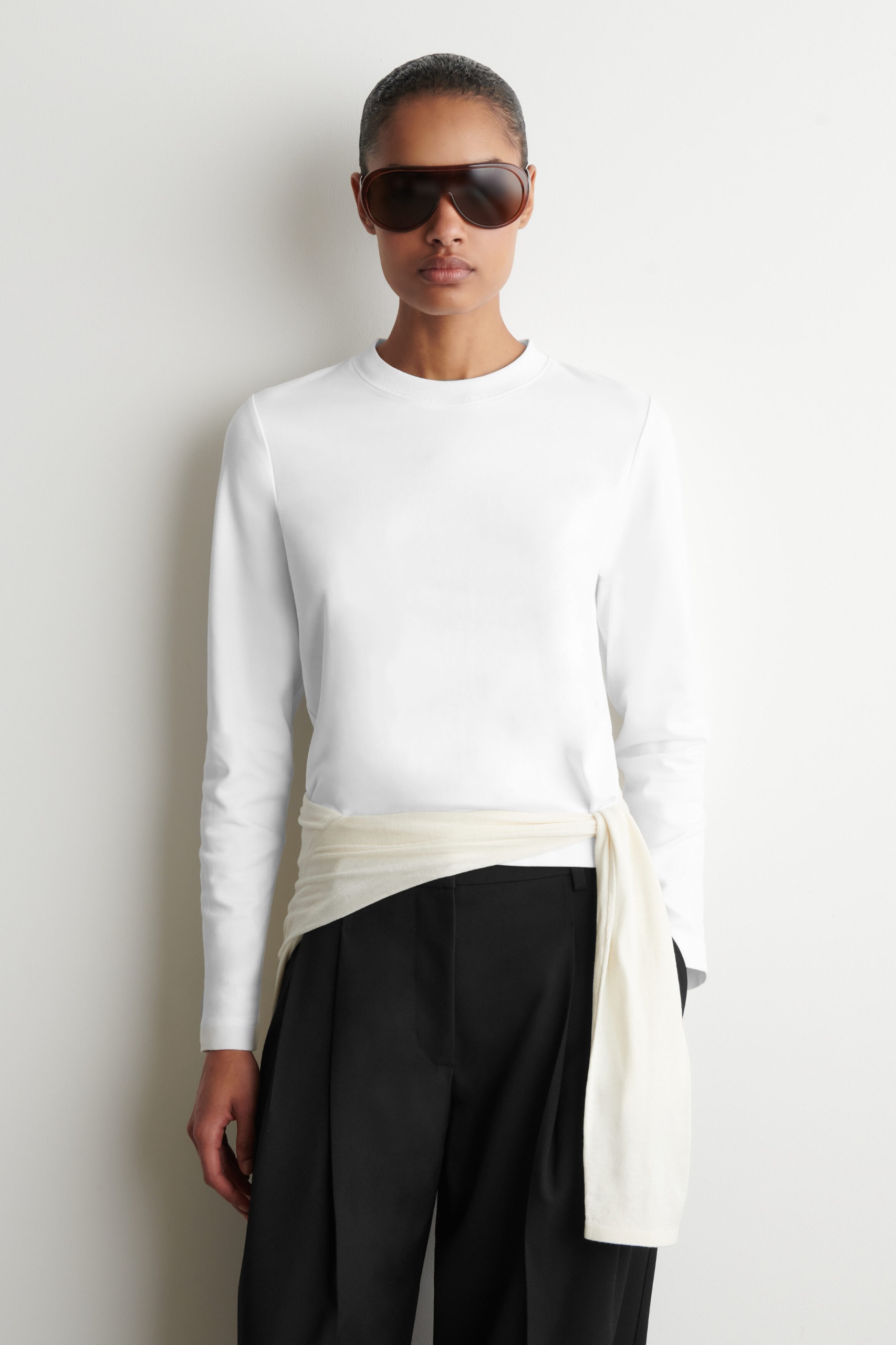 Clean Cut Long-Sleeved T-Shirt
