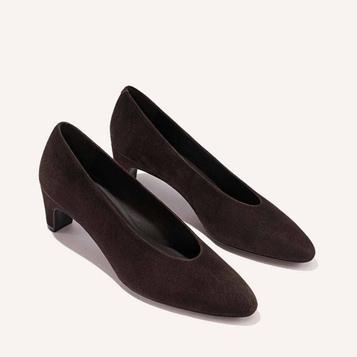 The Augusta Glove Pump - Molasses Suede