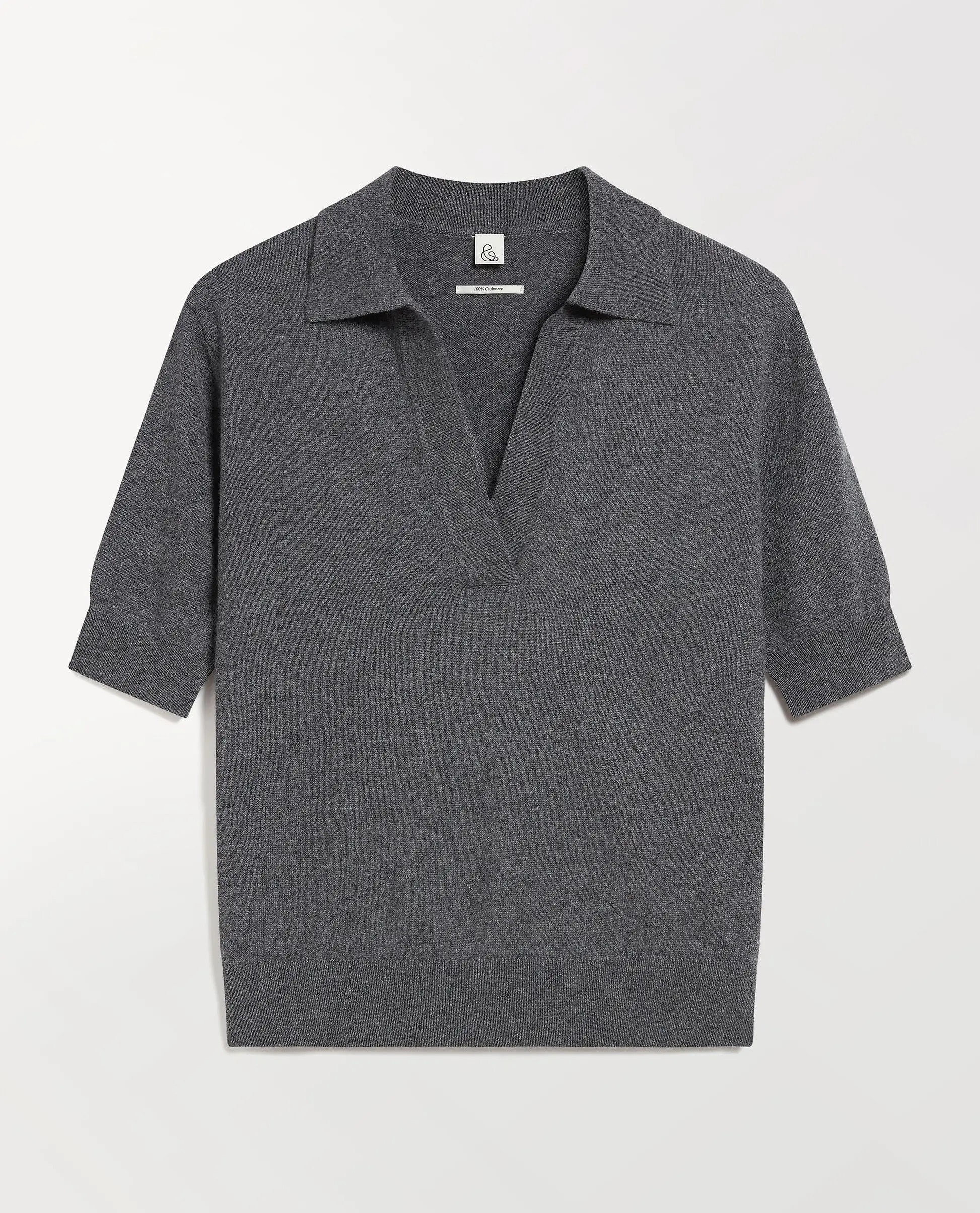 Rise & Fall, Women's Finest Cashmere Open Collar Polo