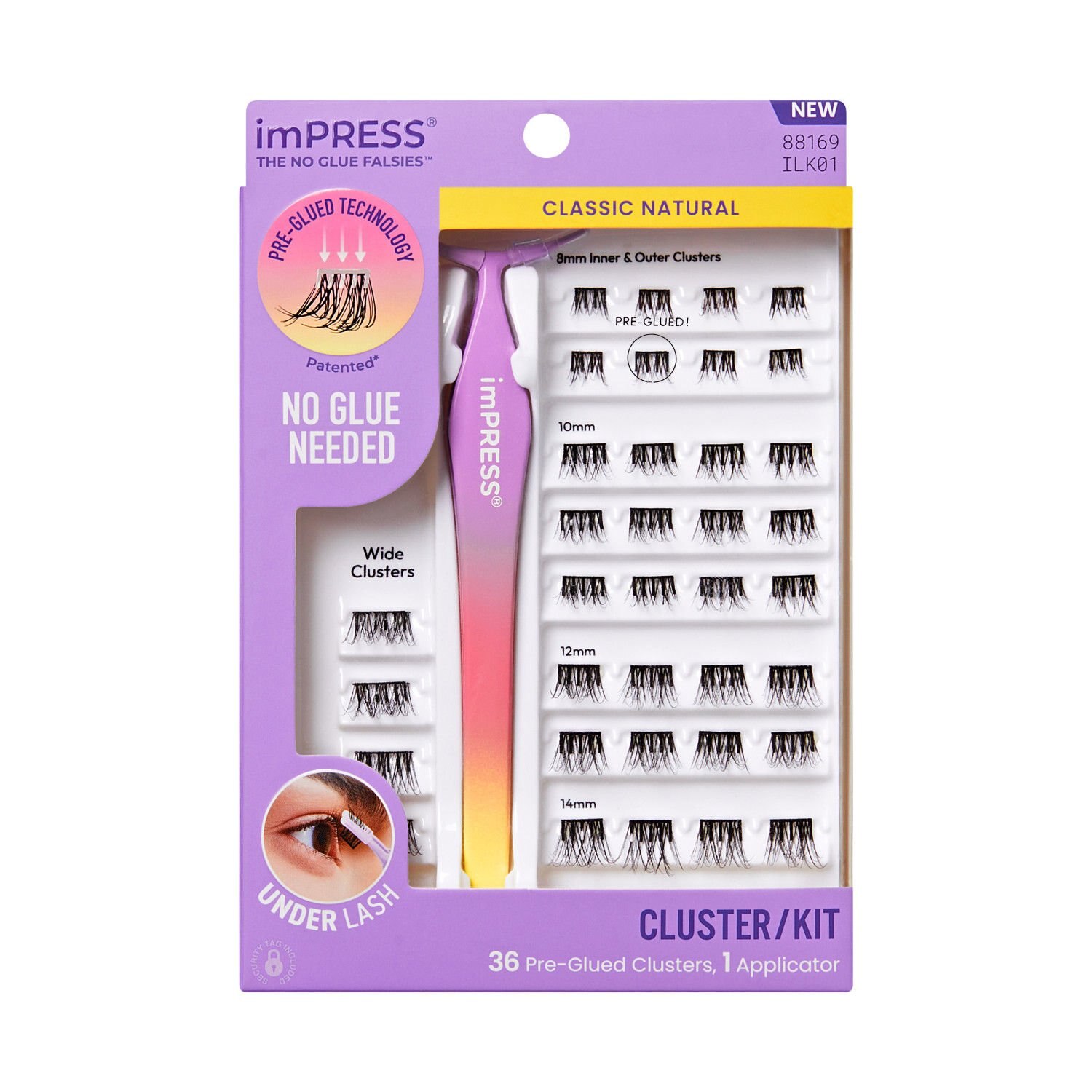 Impress Press-On Falsies Eyelash Clusters Kit