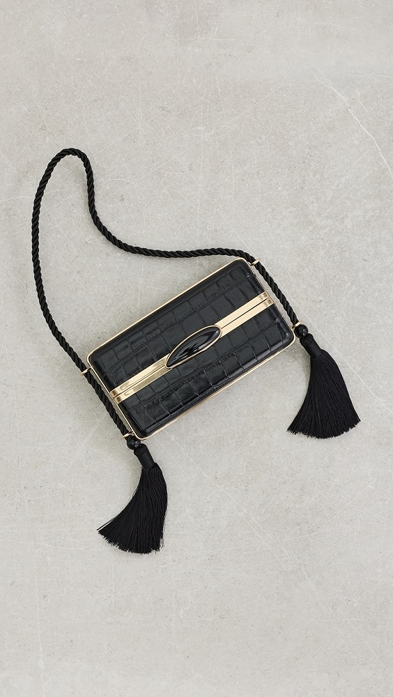 Roma Shoulder Bag - Black Gold