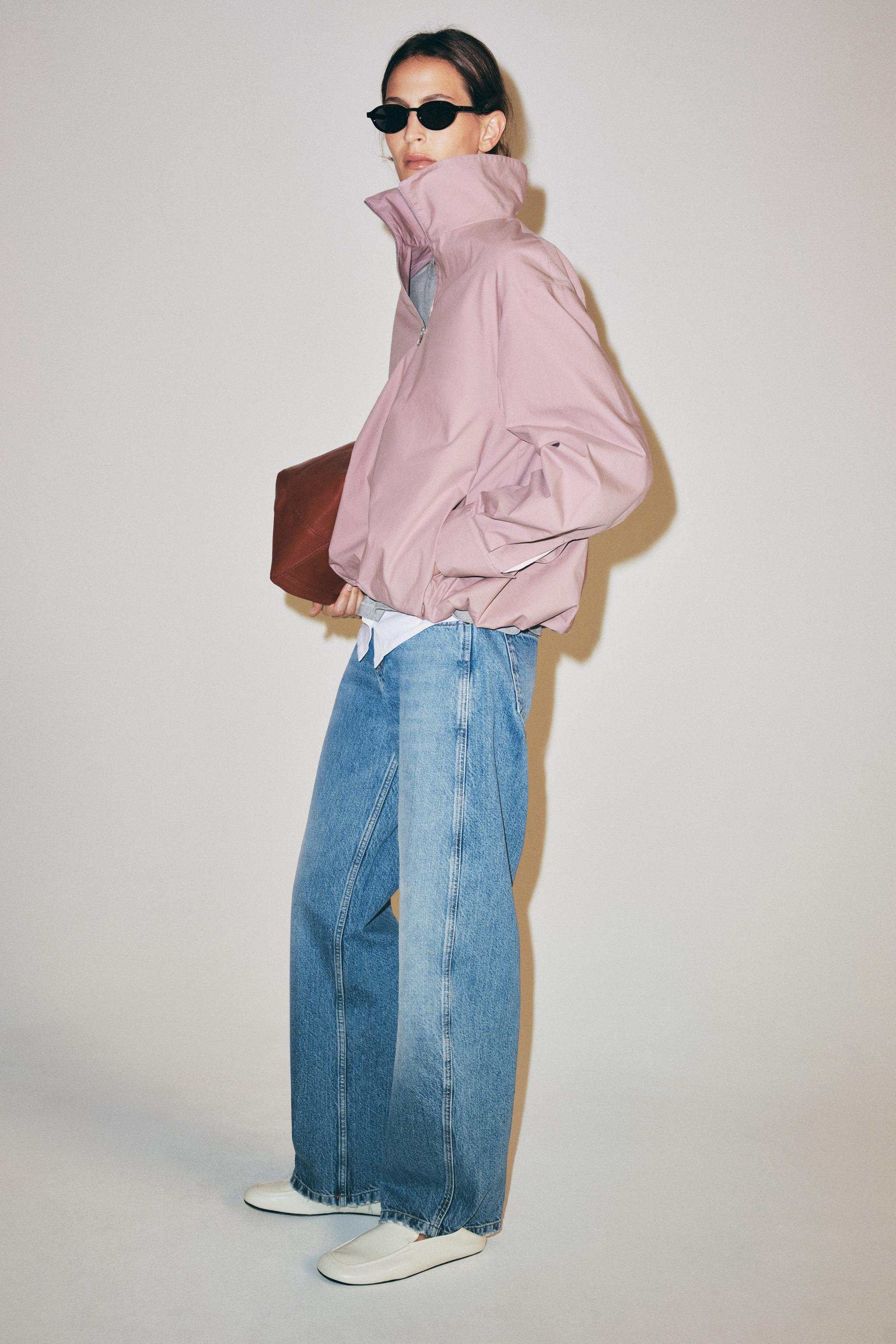 Zw Collection High-Neck Jacket - Dusty Mauve - Xs