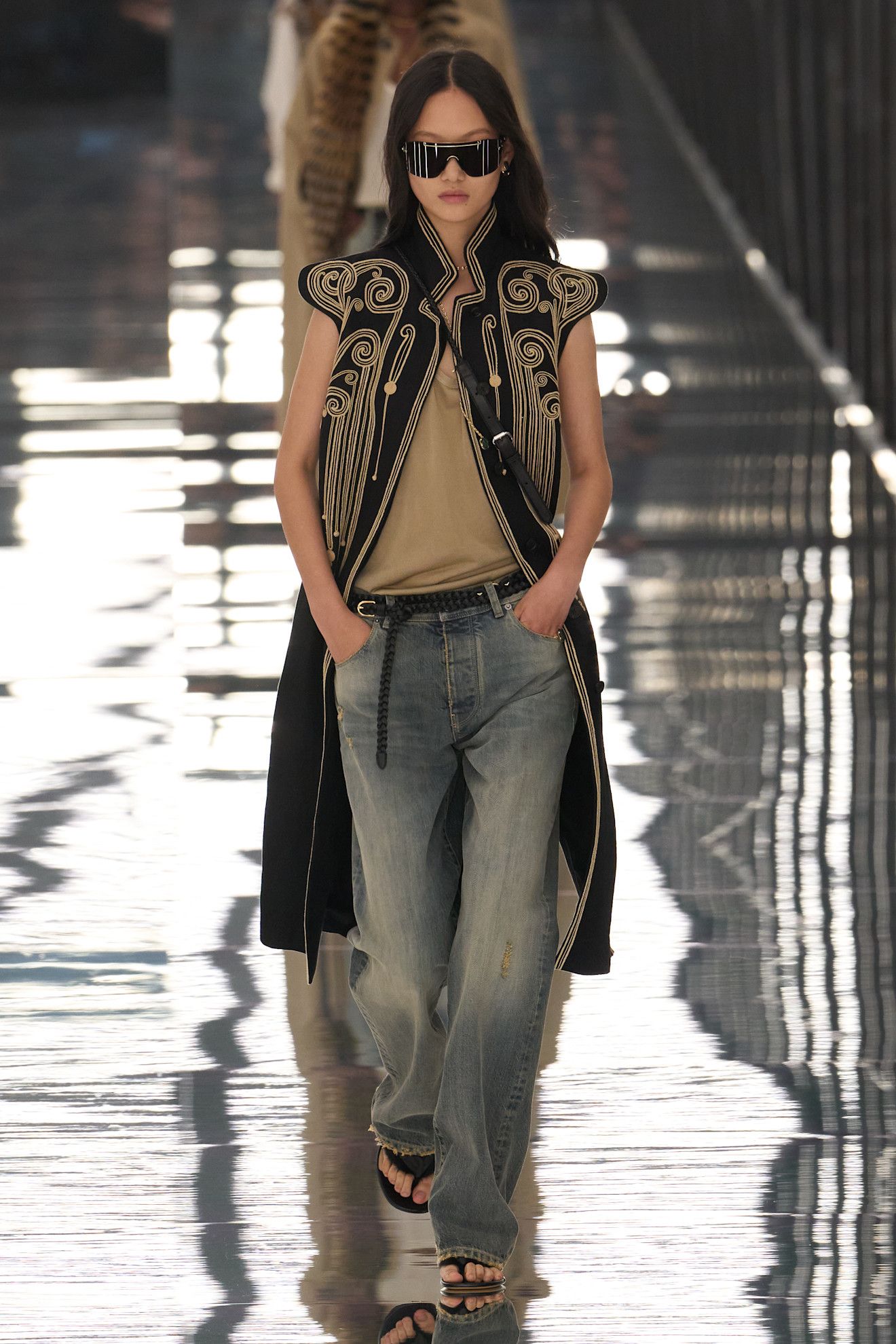 Models walking down the runway at the Fendi spring/summer 2027 show during Milan Fashion Week.