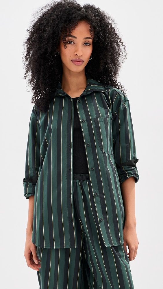 Winnie Button Down - Hunter Stripe