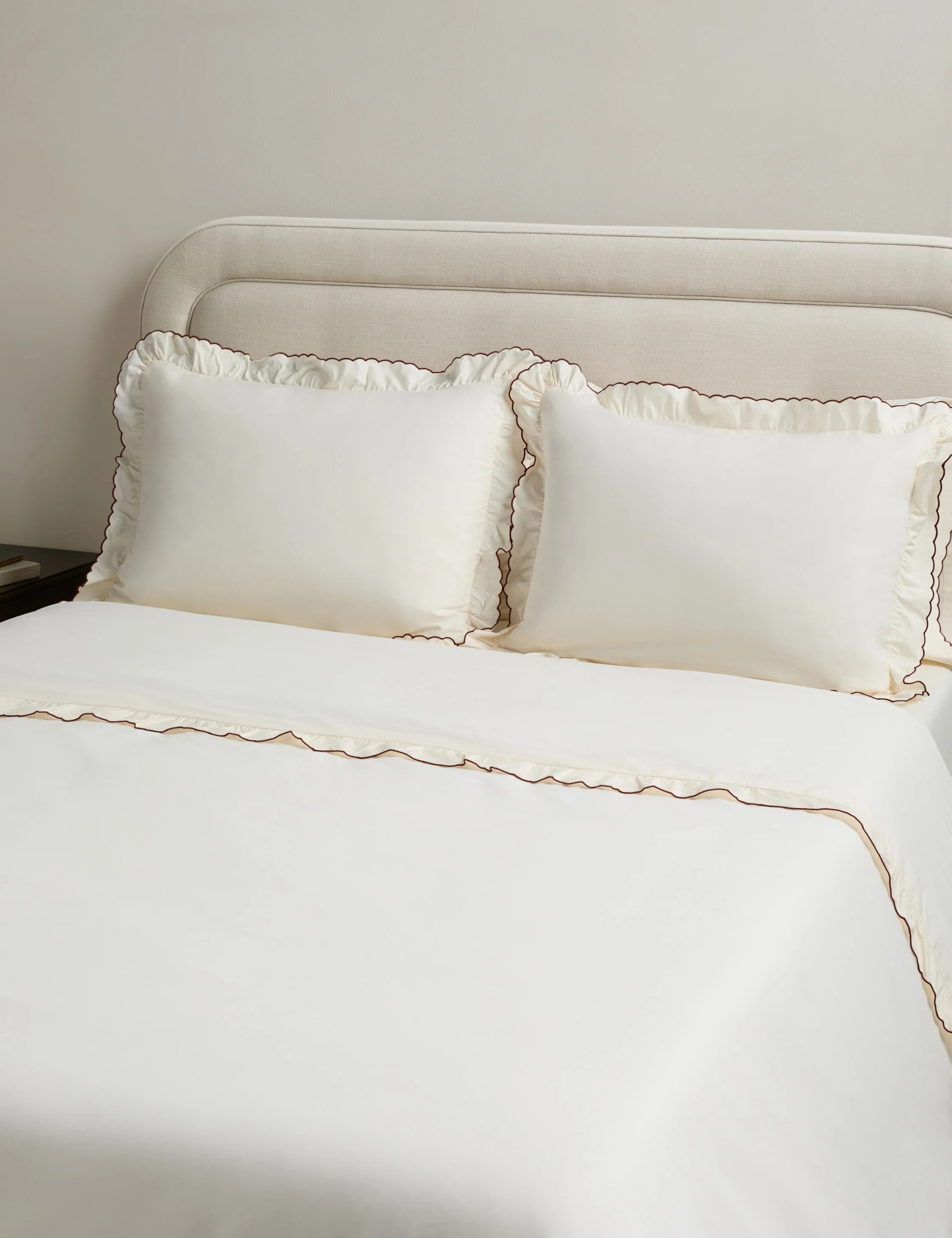 Lulu and Georgia, Hatton Scalloped Percale Duvet Cover