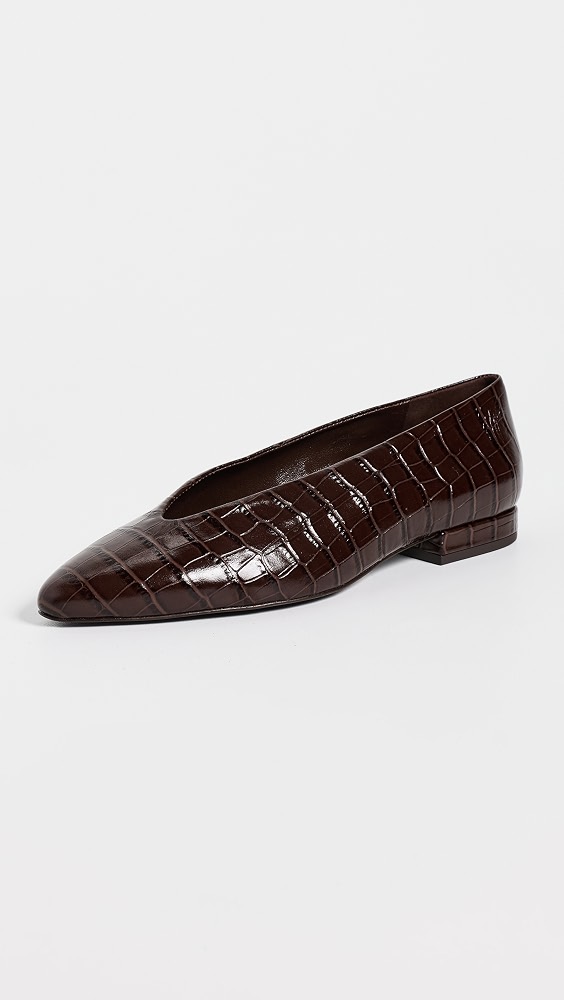 Calista Flats - Chocolate Croc