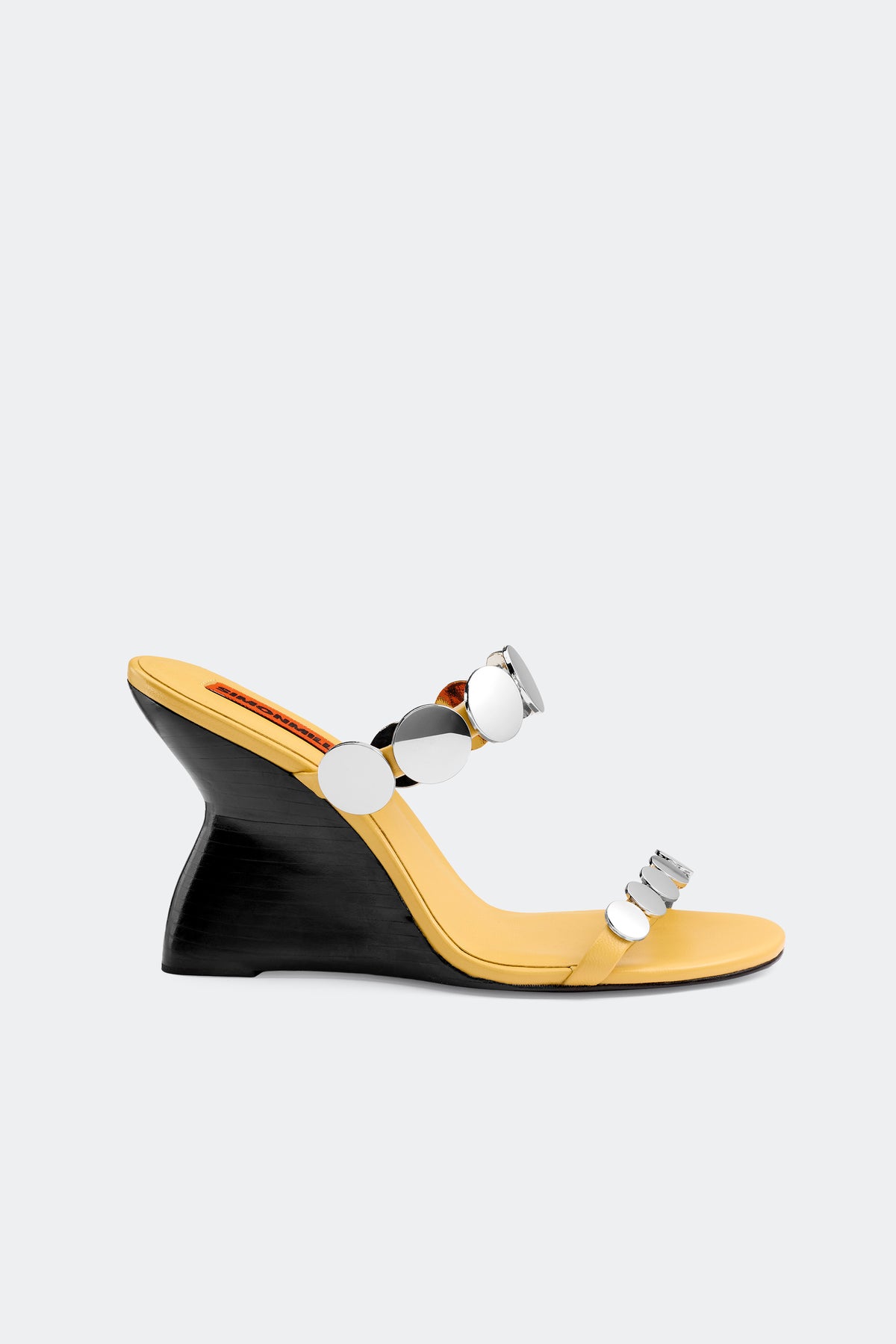 Disco Wedge in Butter/silver