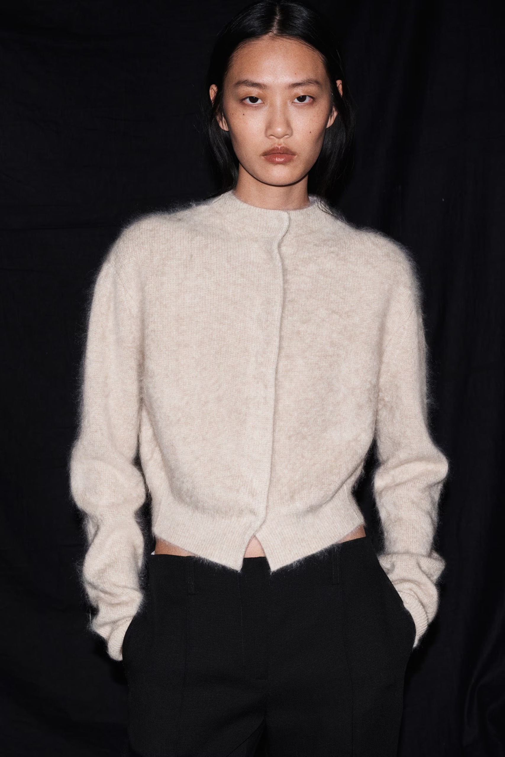 H&M, Brushed Cashmere Cardigan