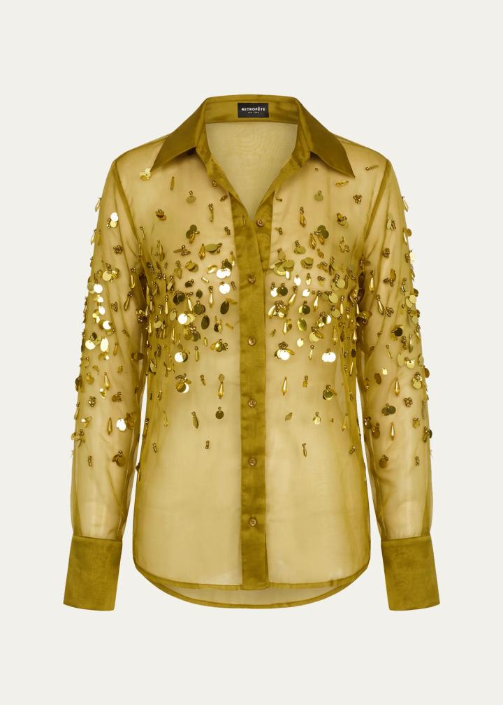 Quilly Embroidered Blouse