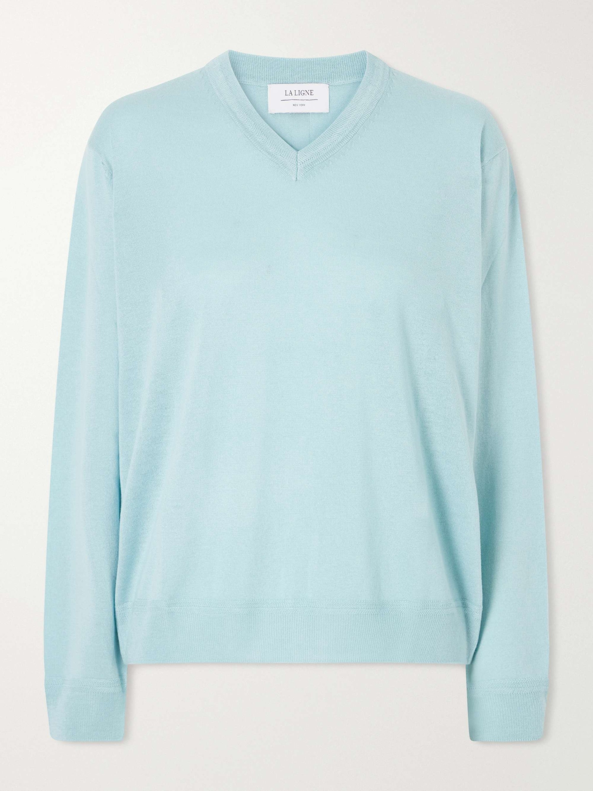 Ben Silk, Wool and Cashmere-Blend Knit Sweater