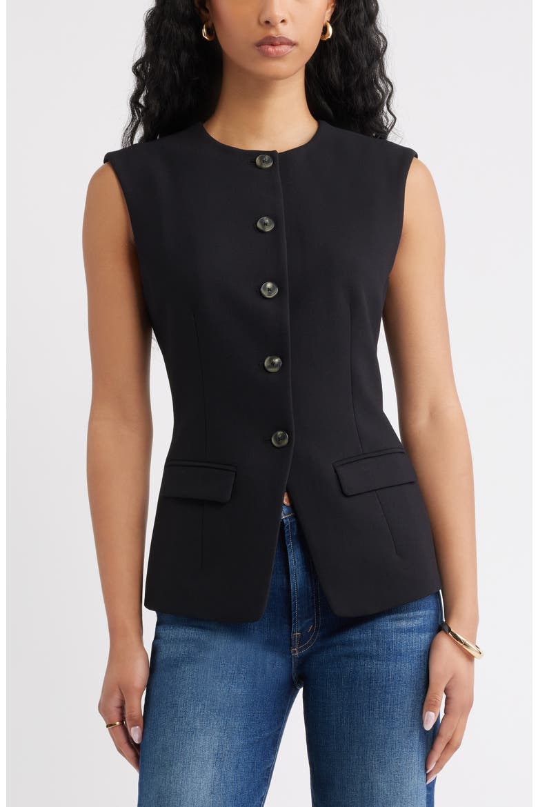 Icon Twill Crewneck Vest