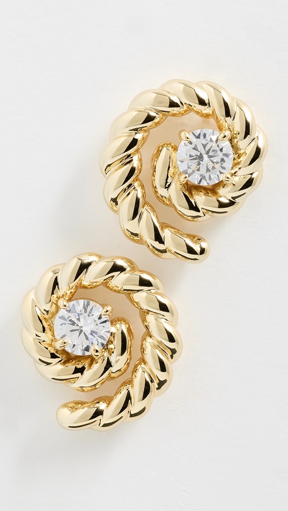 Charlotte Coil Studs - Gold