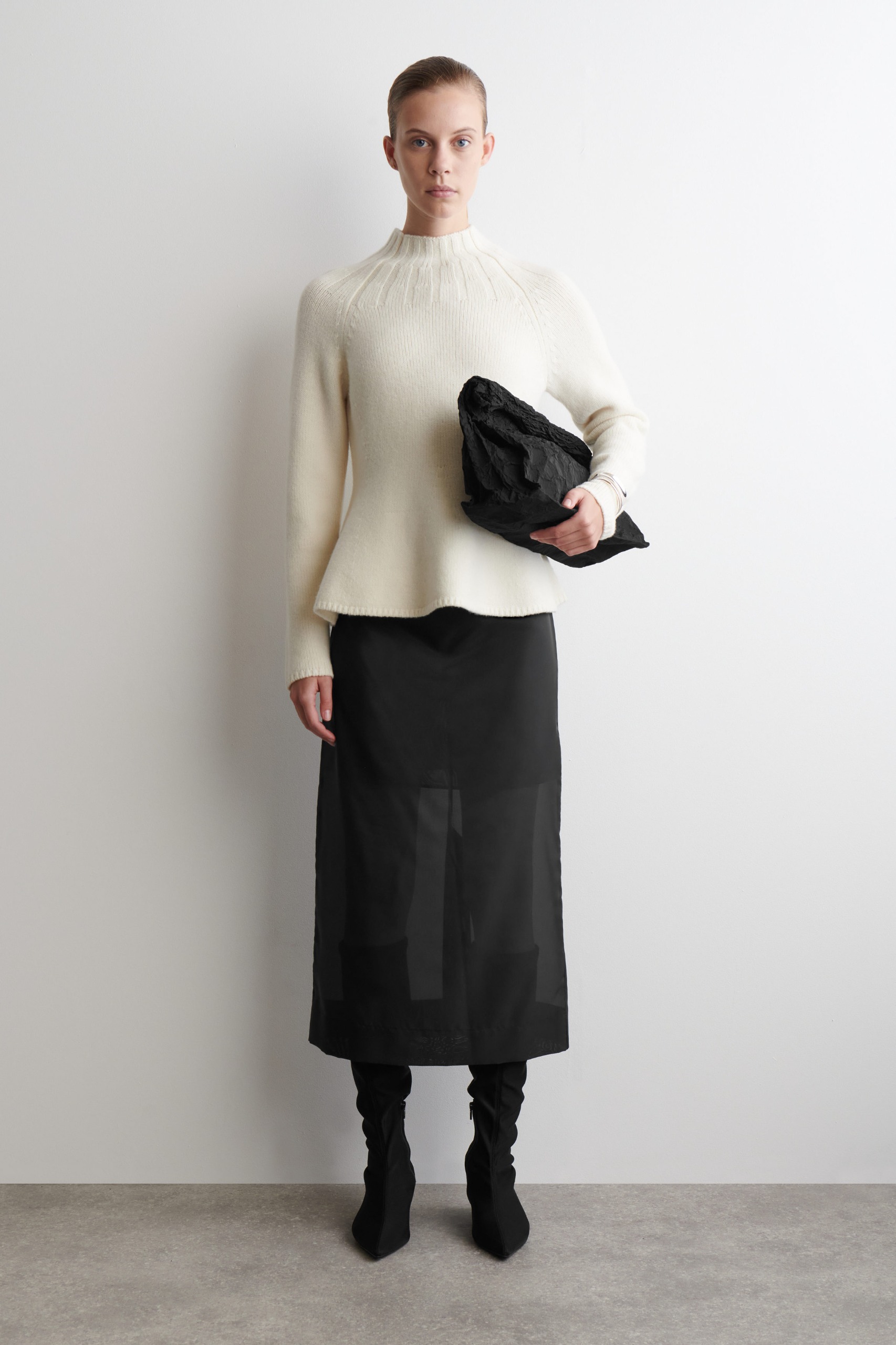 Sheer Column Skirt
