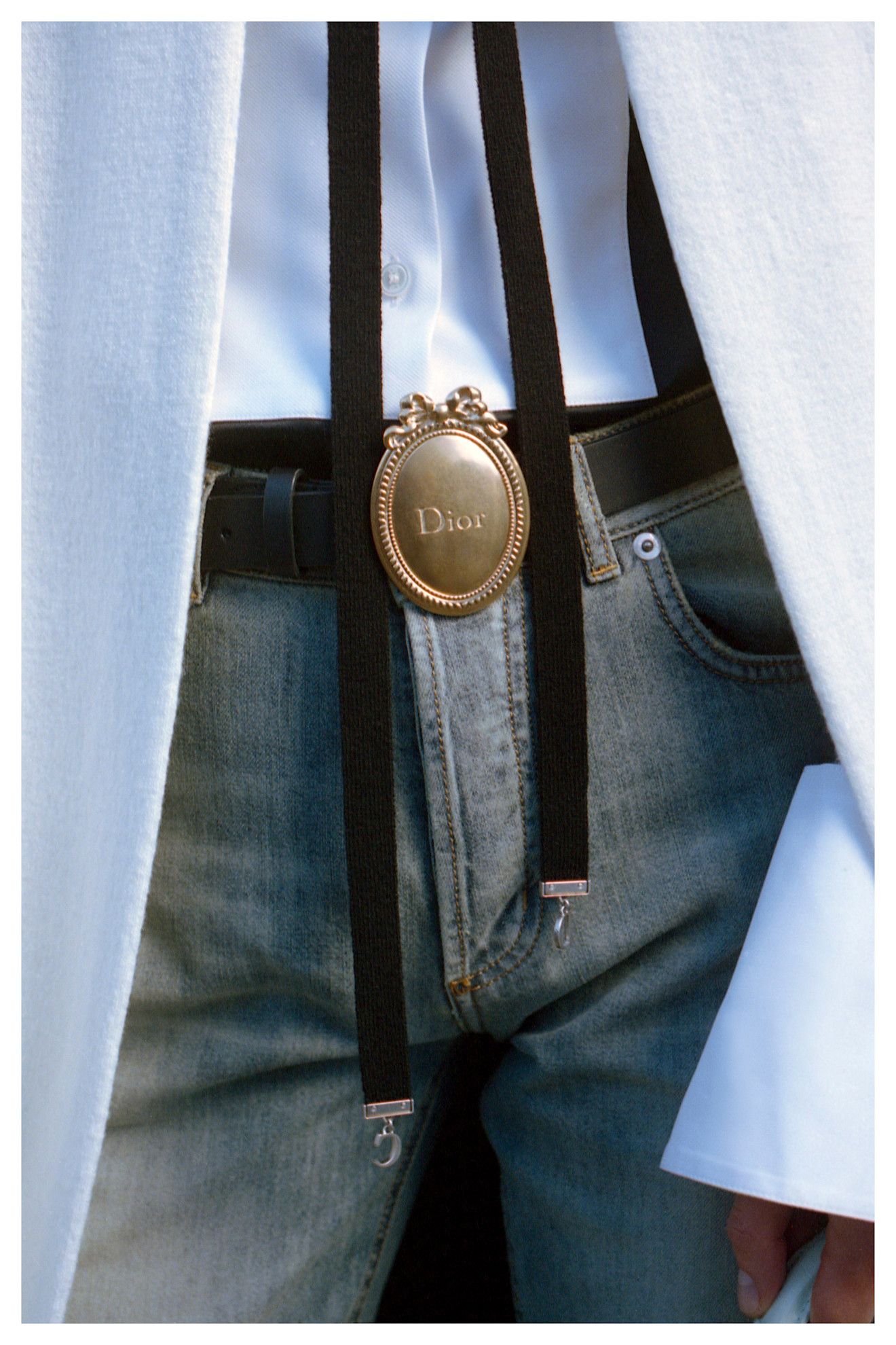 Dior oversize belt buckle, a big fall 2026 micro-trend.