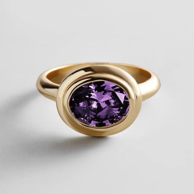 Lapis Adjustable Statement Ring