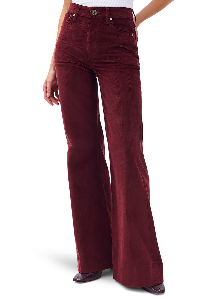Skylar High Waist Corduroy Flare Pants