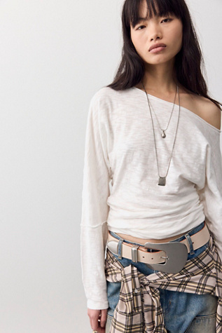 We the Free Europa Off-The-Shoulder Long Sleeve Top