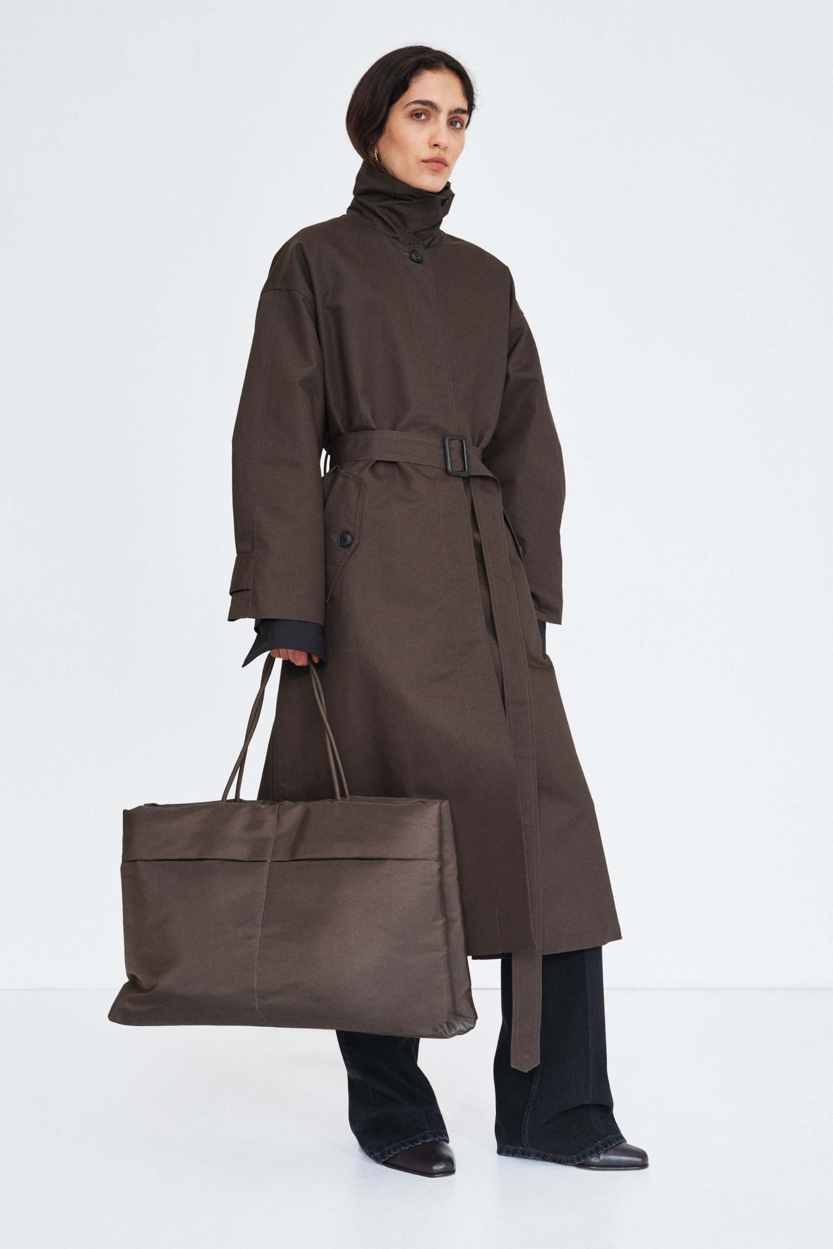 Belted Twill Coat