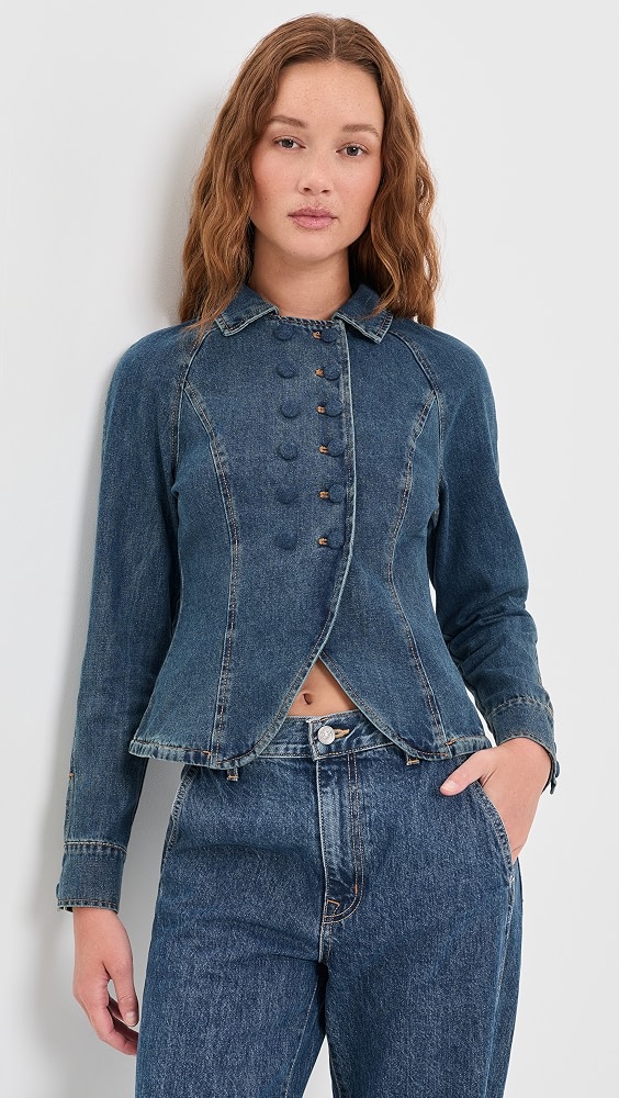 Form Jacket - Mid Blue