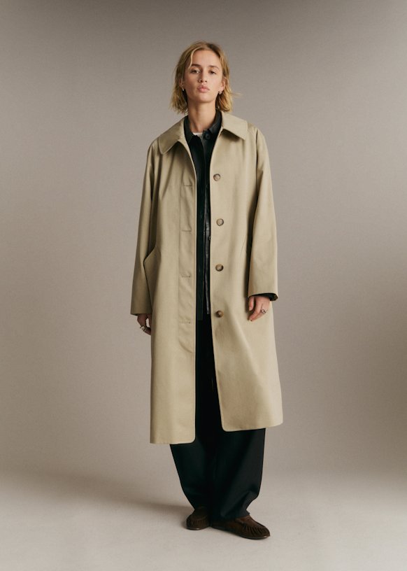 Clyde Coat - Light Beige - Organic Cotton - Sézane