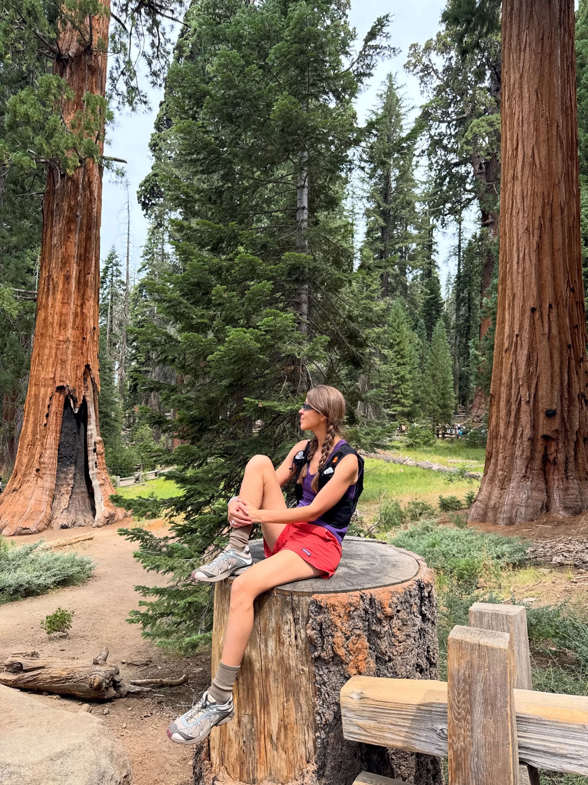 Judith Jones in salomon hiking shoes