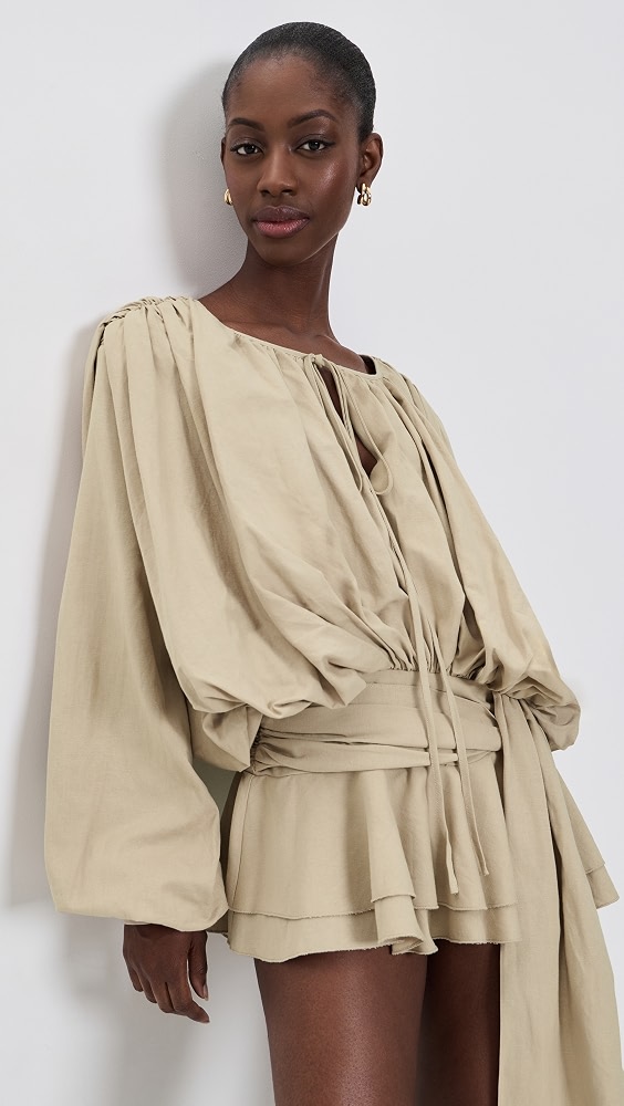 Elements Mini Dress - Beige